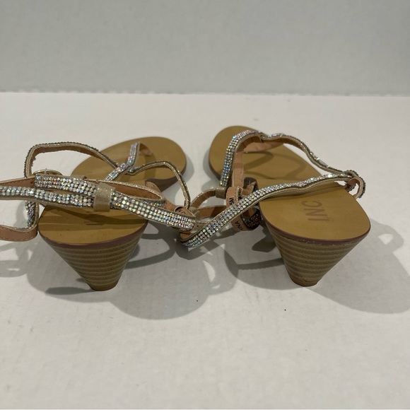 Women’s INC International Concepts Madge Silver Rhinestone Sandals Size 10.5! - Picture 5 of 9